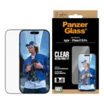 Apsauginis stiklas PanzerGlass Screen Protector iPhone 17, iPhone 16 Pro, Ultra-Wide Fit w. EasyAligner (PG30687), vaizdas 2