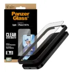 Apsauginis stiklas PanzerGlass Screen Protector iPhone 17, iPhone 16 Pro, Ultra-Wide Fit w. EasyAligner (PG30687), vaizdas 4