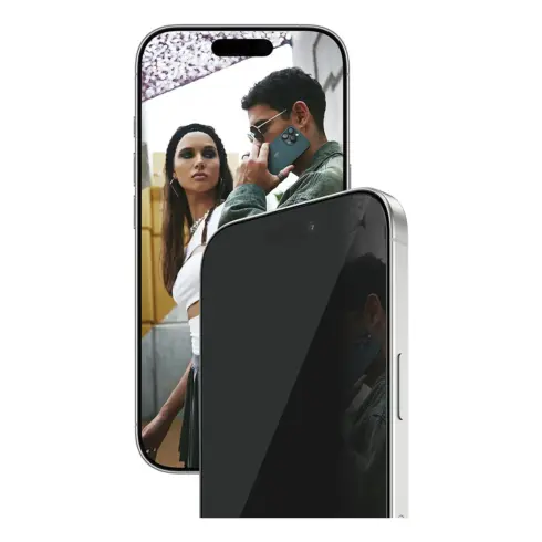 Apsauginis stiklas PanzerGlass SAFE. by 2-Way Privacy Screen Protector iPhone 17, iPhone 16 Pro (SA41290)