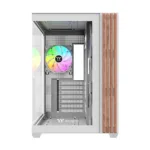 Korpusas Thermaltake View 380 WS ARGB, šoninis vaizdas su įmontuotais ventiliatoriais