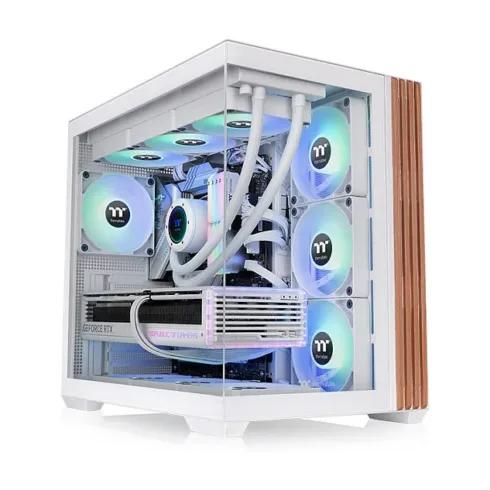 Thermaltake View 380 WS ARGB, Midi Tower, balta spalva