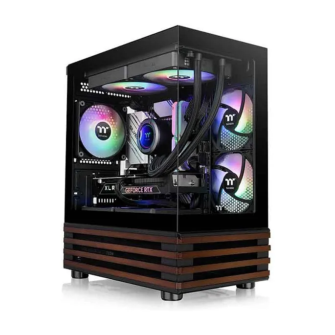 Thermaltake View 170 WS ARGB Thermaltake View 170 WS ARGB Micro korpusas, juodas, micro ATX
