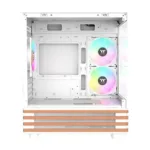 Korpusas Thermaltake View 170 WS ARGB Snow, šoninis vaizdas su stiklu
