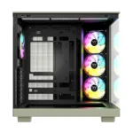 Thermaltake CA-11E-00MEWN-WS korpusas, šoninis vaizdas su atidarytomis durelėmis