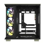 Korpusas Thermaltake CA-11E-00MEWN-WS, matomas iš šono su atidarytomis durelėmis