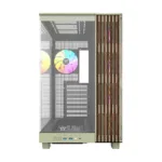 Korpusas Thermaltake CA-11E-00MEWN-WS, vaizdas iš šono su atidarytomis durelėmis