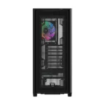 Korpusas Thermaltake S380 TG ARGB, matomas iš šono su atidarytu šoniniu stiklu