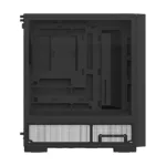 Korpusas Thermaltake S380 TG ARGB, matomas iš šono su apšvietimu