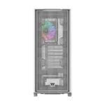 Korpusas Thermaltake S380 TG ARGB, matomas iš šono su šviesos efektais