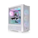 Korpusas Thermaltake S380 TG ARGB, matomas iš šono su apšvietimu