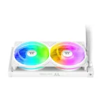 Thermaltake TH240-S V3 ARGB, artimiausio vaizdo kampas su skaidriu siurbliu