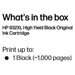 HP 932XL High Yield Black Original ink cartridge