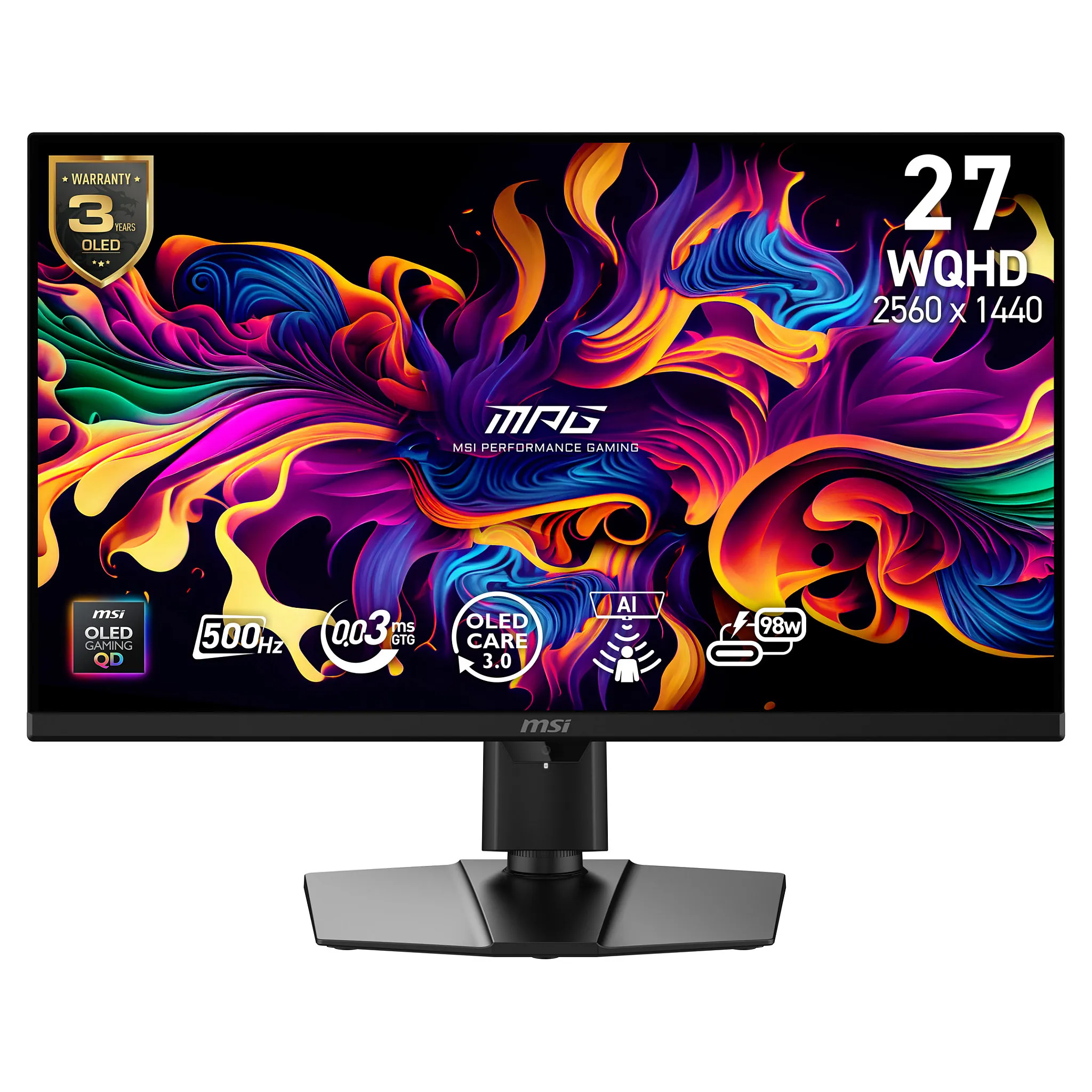 MSI MPG 271QRDE QD-OLED X50 computer monitor MSI MPG 271QRDE QD-OLED X50 computer monitor