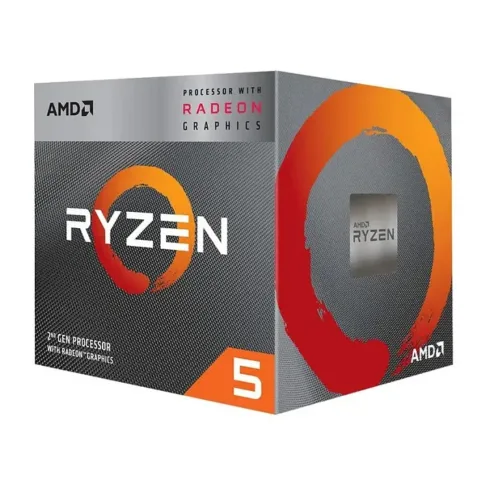 AMD Ryzen 5 3400G procesorius su AM4 lizdu ir integruota Radeon RX Vega 11 grafika