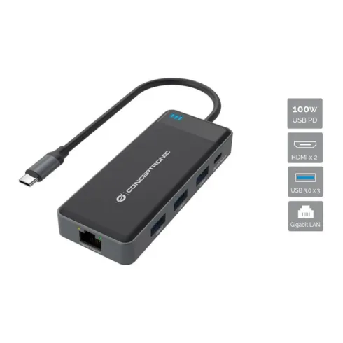 Conceptronic DONN14G laptop dock/port replicator