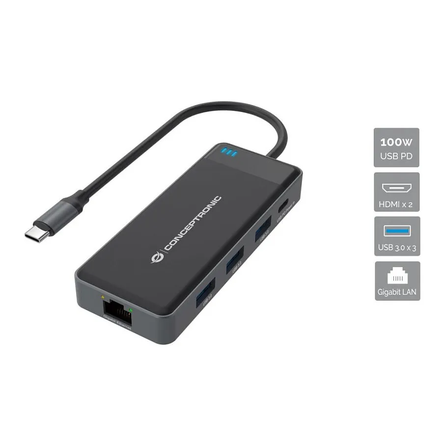 Conceptronic DONN14G laptop dock/port replicator Conceptronic DONN14G laptop dock/port replicator