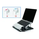 Nešiojamo kompiuterio aušinimo padas Conceptronic THANA ERGO S, Laptop Cooling Stand (THANA03G), vaizdas 6