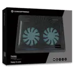 Nešiojamo kompiuterio aušinimo padas Conceptronic CNBCOOLPAD2F laptop cooling pad, vaizdas 6