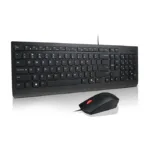 Klaviatūra Lenovo Essential Wired Combo Black US Euro (4X31R64439), vaizdas 2