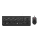 Klaviatūra Lenovo Essential Wired Combo Black US Euro (4X31R64439)