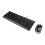 Klaviatūra Lenovo Essential Wired Combo Black US Euro (4X31R64439), vaizdas 3