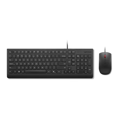 Klaviatūra Lenovo Essential Wired Combo Black US Euro (4X31R64439)