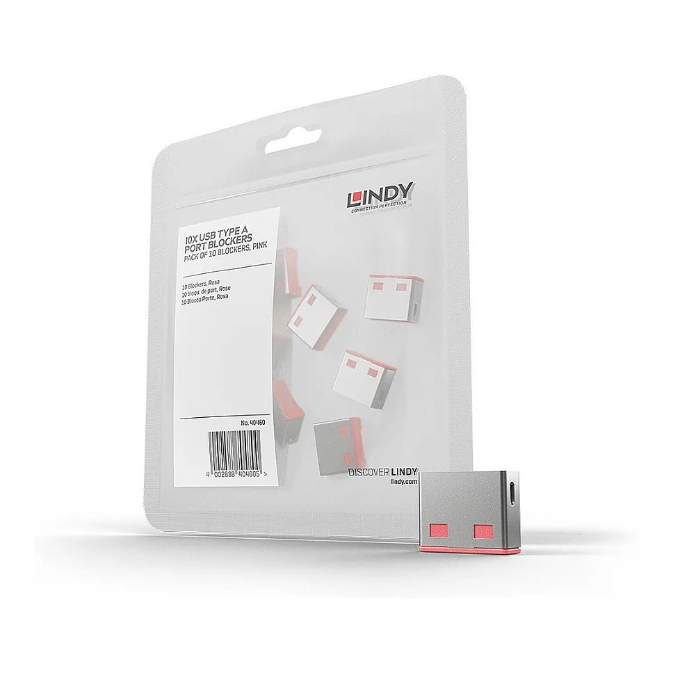 Lindy 40460 port blocker USB laidas ar adapteris Lindy 40460 port blocker
