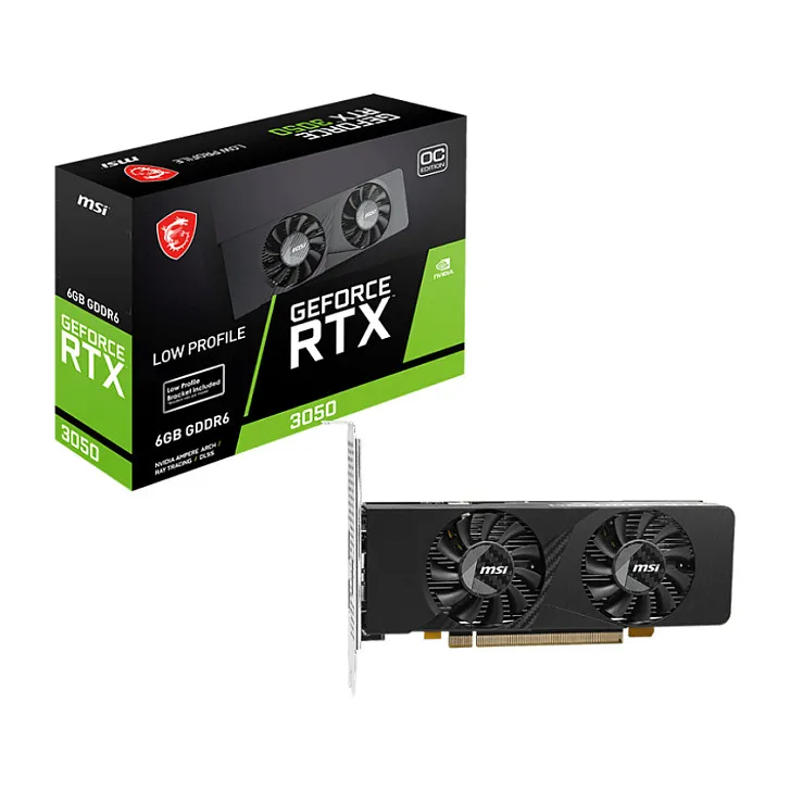 MSI GEFORCE RTX 3050 LP E 6G OC graphics card MSI GEFORCE RTX 3050 LP E 6G OC graphics card
