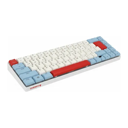 Klaviatūra Cherry TAS MX-LP 2.1 Compact Wireless DE-Layout (G80-3860LGADE-0), baltos spalvos