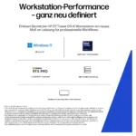HP Z2 TWR G1i CU9 285K/64GB/1TBSSD/RTX Pro 4000 Blackwell/W11 Pro