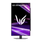 LG 27GX704A-B monitorio galinis vaizdas, rodo VESA tvirtinimo taškus