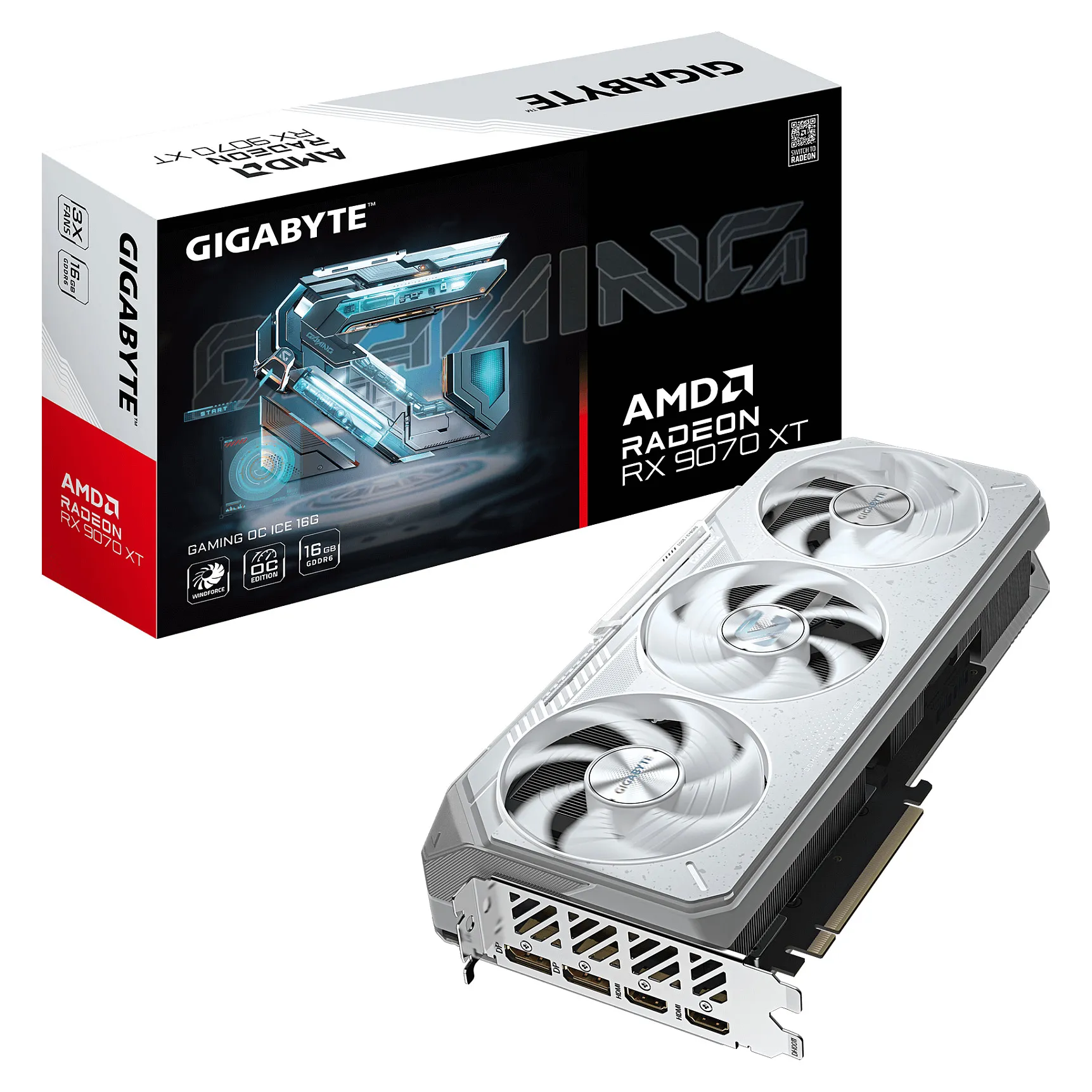 GIGABYTE Radeon RX 9070 XT GAMING OC ICE 16G GIGABYTE Radeon RX 9070 XT GAMING OC ICE 16G