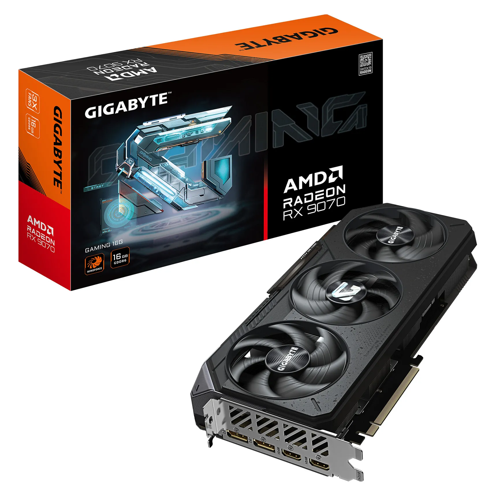 GIGABYTE Radeon RX 9070 GAMING 16GB GIGABYTE Radeon RX 9070 GAMING 16GB