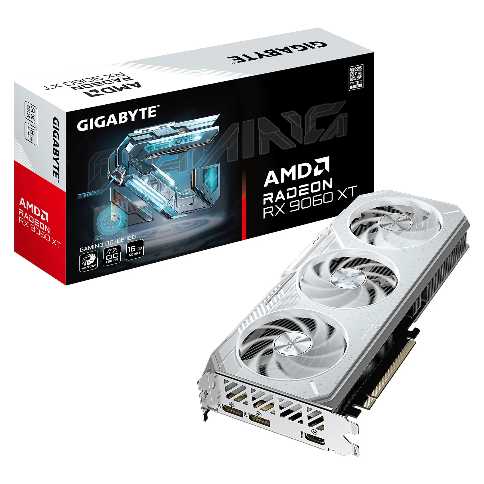 GIGABYTE GAMING Radeon RX 9060 XT OC ICE 16G GIGABYTE GAMING Radeon RX 9060 XT OC ICE 16G