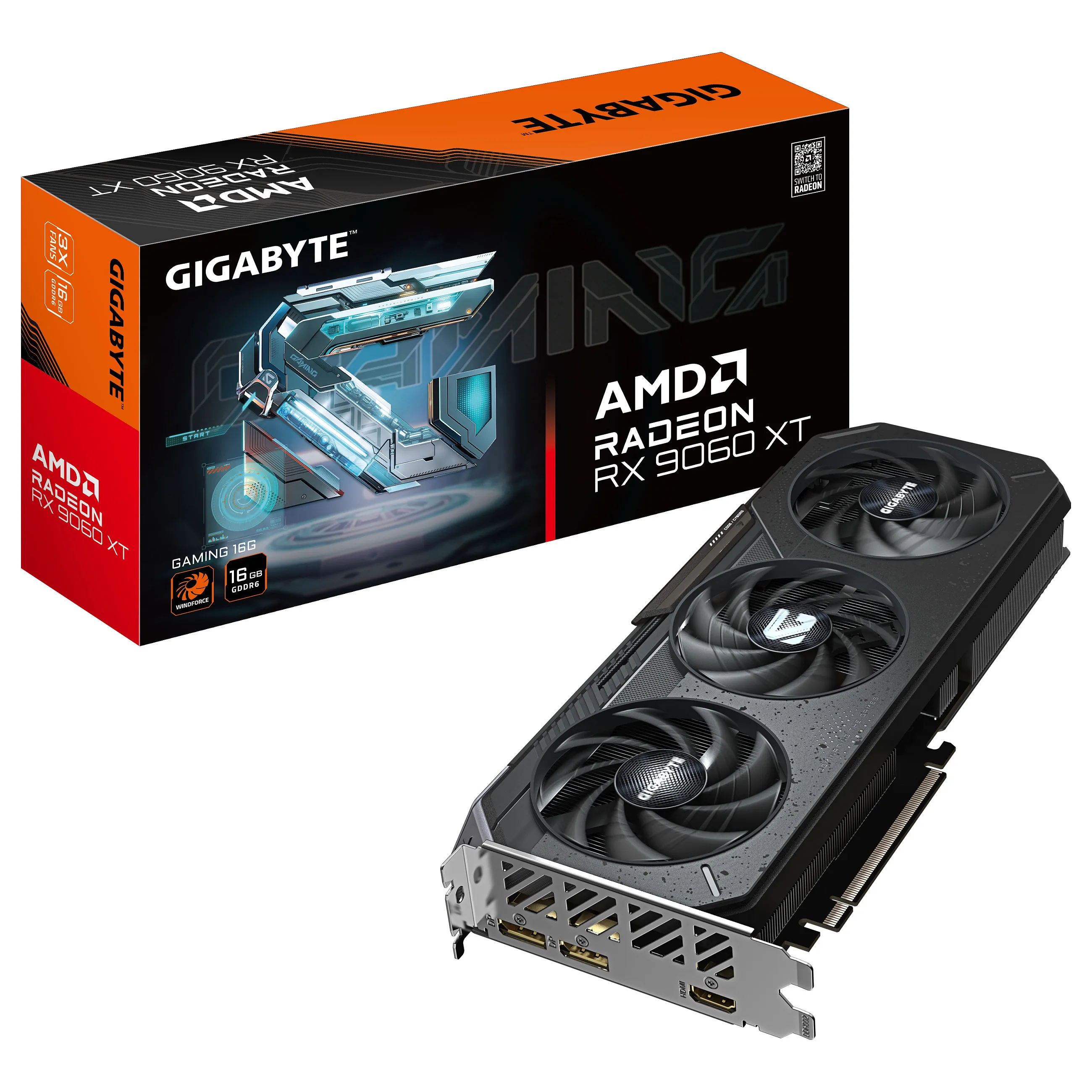 GIGABYTE Radeon RX 9060 XT GAMING 16G GIGABYTE Radeon RX 9060 XT GAMING 16G