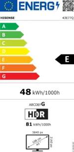 Hisense 43E77Q