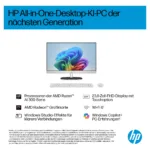 All-in-one kompiuteris HP 24-ct2450ng 23,8" FHD Ryzen AI 5 340 16GB/1TB SSD Win11 BX8Y9EA#ABD, baltos spalvos, vaizdas 2