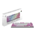 MSI FORGE GK600 TKL WIRELESS VIOLET keyboard
