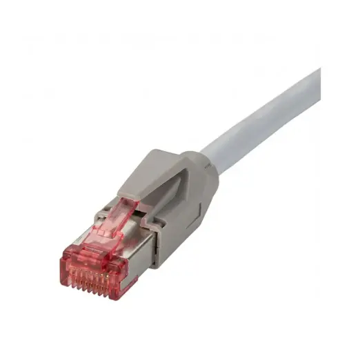 Tinklo kabelis Secomp DTWYLER Patchkabel Cat.6 (Class E) S/FTP, CU 7702 flex LSOH, Hirose TM21, grau, 3 m (21.05.0030)