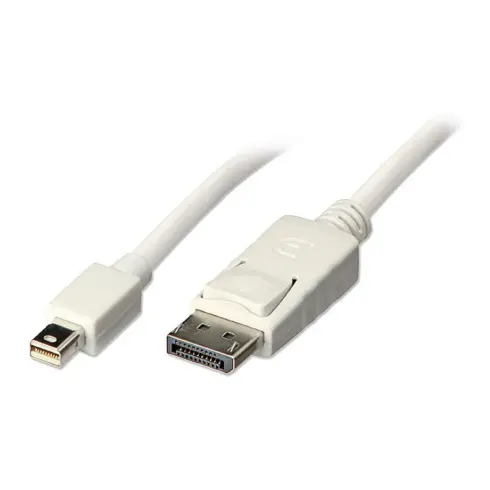 Vaizdo laidas ar adapteris LINDY Mini-DisplayPort an Displayport Kabel weiß 2m (41057)