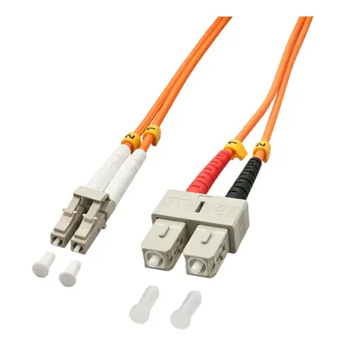 Tinklo kabelis LINDY LWL-Duplexkabel LC/SC OM2 2m 50/125æm Multimode (46991)
