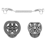 ROLINE 19080037 electric vehicle charging cable