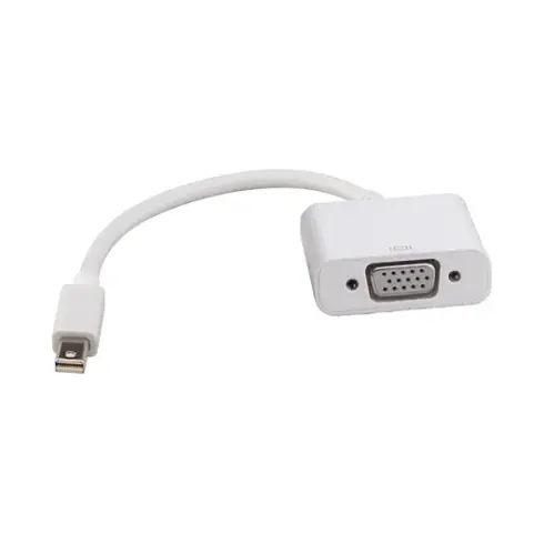 Vaizdo laidas ar adapteris ROLINE Mini DisplayPort-VGA Adapter, v1.2, Mini DP M - VGA F (12.03.3140), baltos spalvos