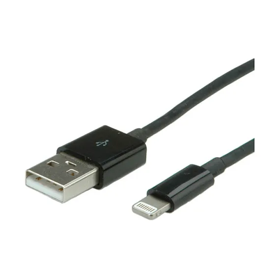 VALUE Lightning - USB 1.8 m USB laidas ar adapteris VALUE Lightning - USB 1.8 m (11.99.8322)