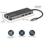 StarTech.com DKT30CSDHPD3 laptop dock/port replicator