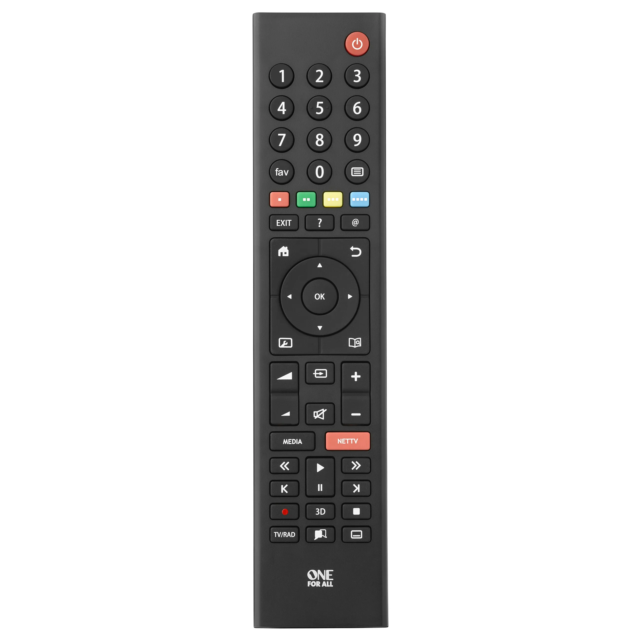 One For All TV Replacement Remotes URC 1915 remote control Garso įrangos priedas One For All TV Replacement Remotes URC 1915 remote control