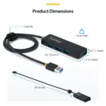 Šakotuvas StarTech.com H5A4A-USB-HUB-2, vaizdas 6