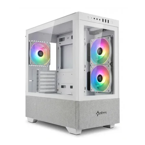 Sharkoon MK7 ARGB mATX 2xGlas weiß