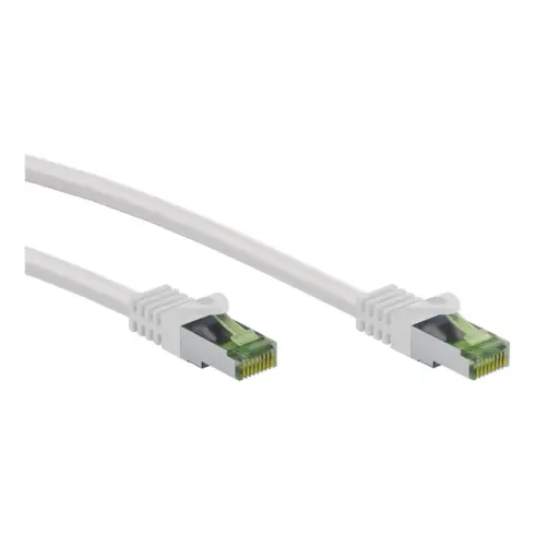 Tinklo kabelis Goobay GHMT-zertifiziertes CAT 8.1 5m Patchkabel, S/FTP (PiMF) (61107), baltos spalvos