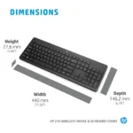 Klaviatūra HP 230 Wireless Mouse and Combo (18H24AA#ABD), vaizdas 17